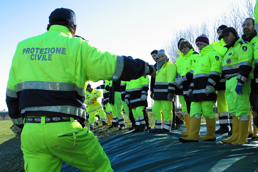 Protezione Civile, un momento del corso di formazione