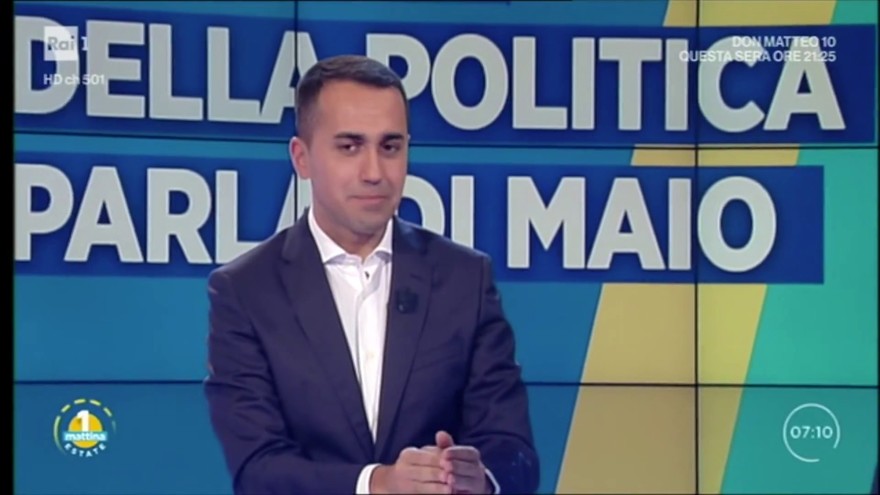 Luigi Di Maio a Uno Mattina di Rai Uno