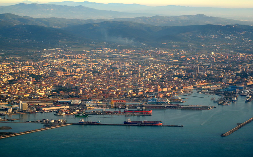 Livorno, veduta aerea