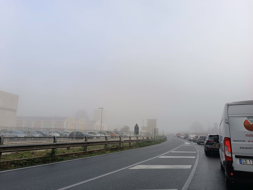 Nebbia a Frosinone