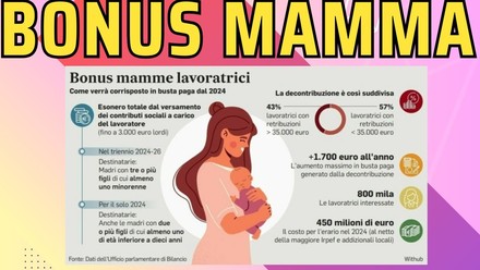 Bonus mamme, primi sei mesi ok