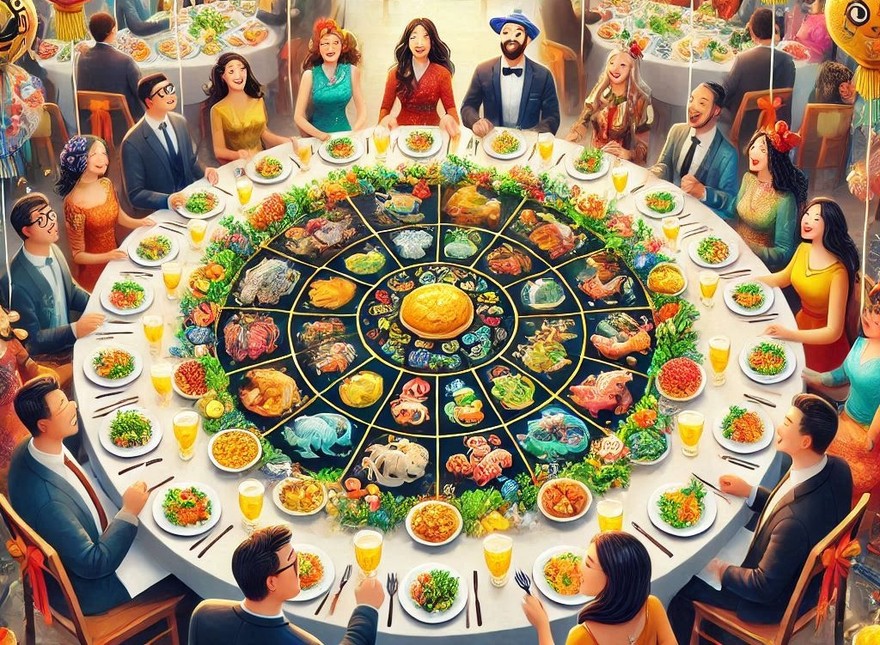 i 12 segni al cenone di fine anno