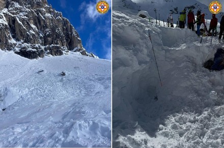 Valanga a Cortina, morti due dei tre scialpinisti travolti