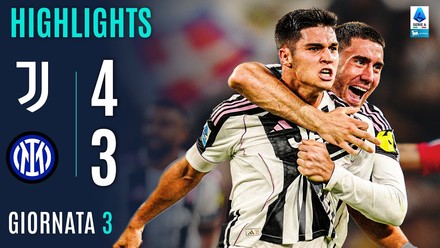 Il derby d'Italia è bianconero, Juve-Inter 4-3